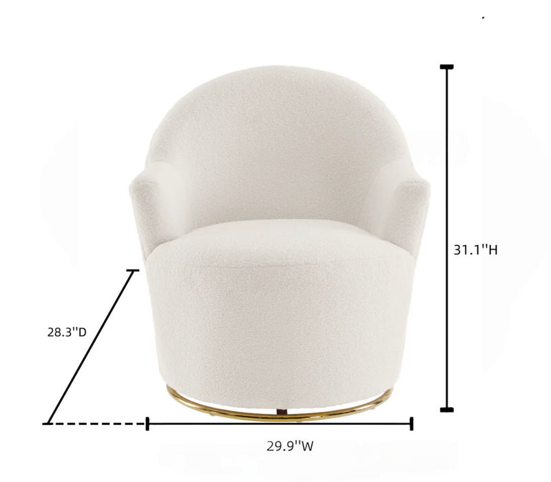 Azura Swivel Chair White