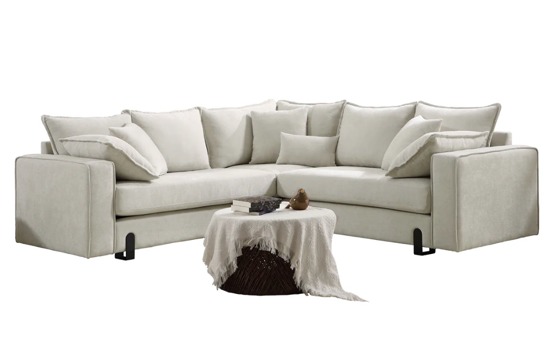 Vexis Sectional Sofa Beige-zoom-1