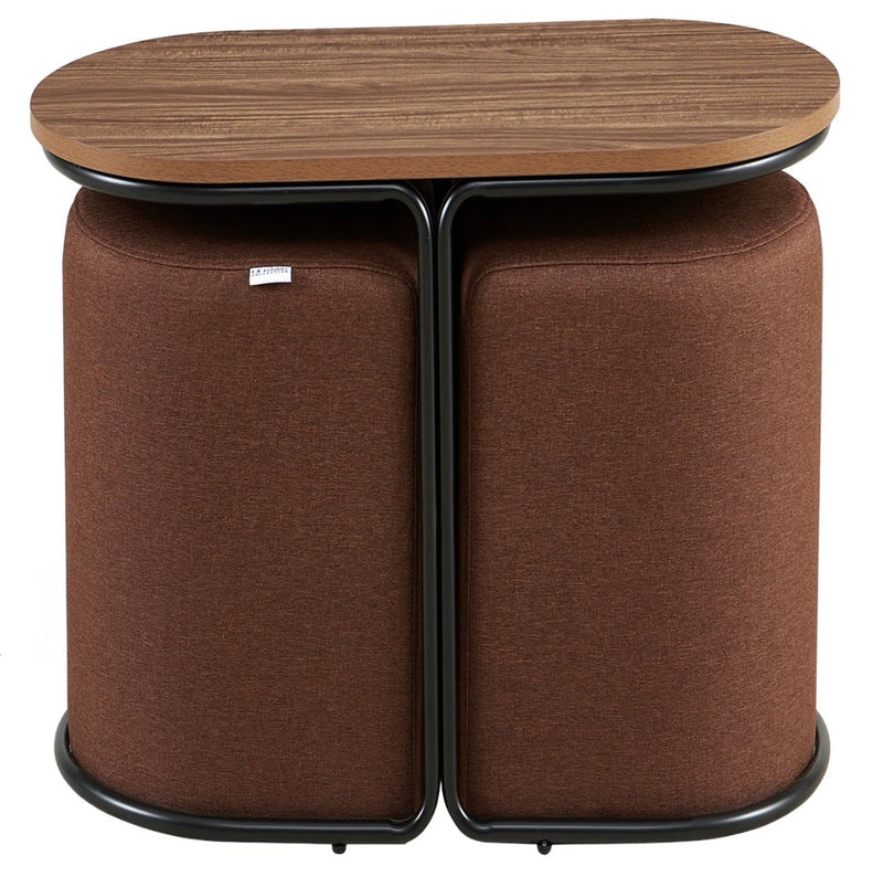 Mira Coffee Table Set With 2 Stools-zoom-
