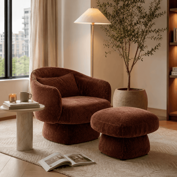 Belina Accent Chair & Stool