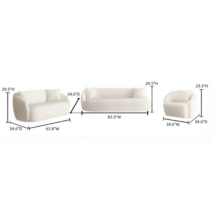 Aelith Sofa With 5 Cushions