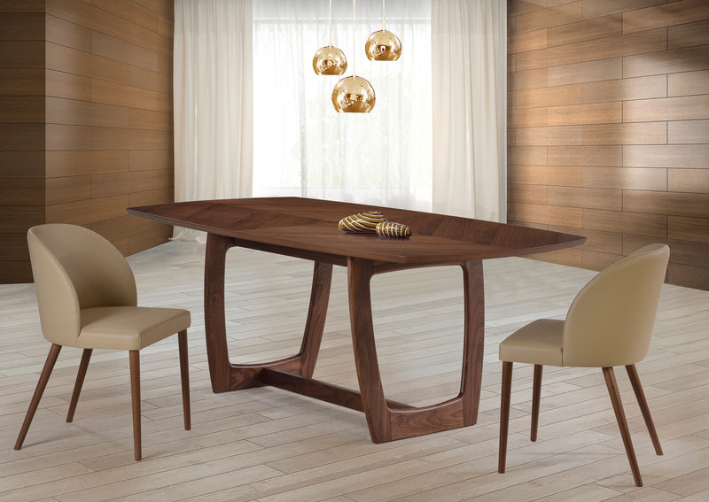 Arc Dining Table Walnut-zoom-