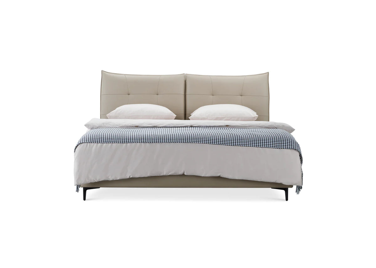 Spencer Queen Bed Beige-zoom-2