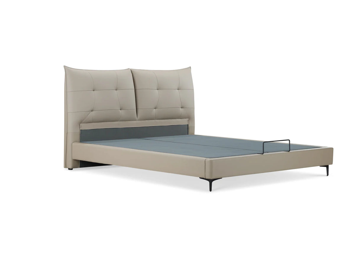 Spencer Queen Bed Beige-4