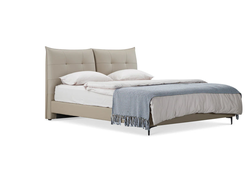 Spencer Queen Bed Beige-zoom-