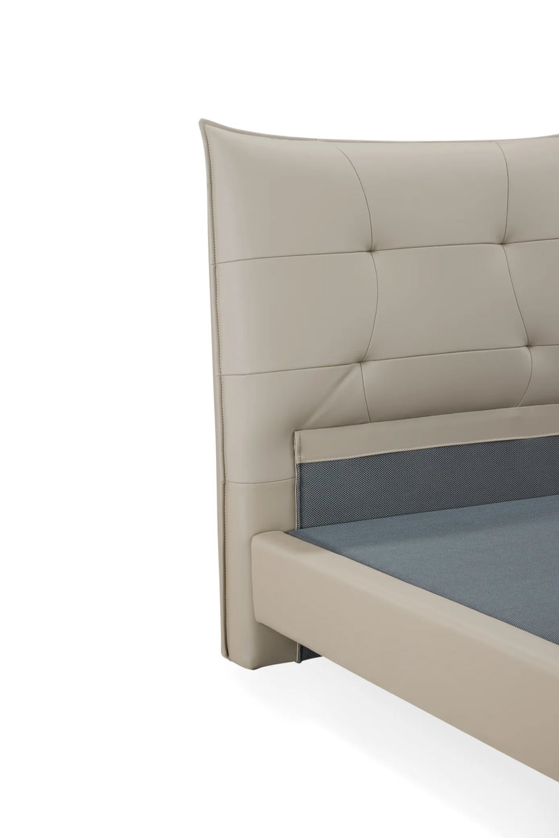 Spencer Queen Bed Beige-zoom-