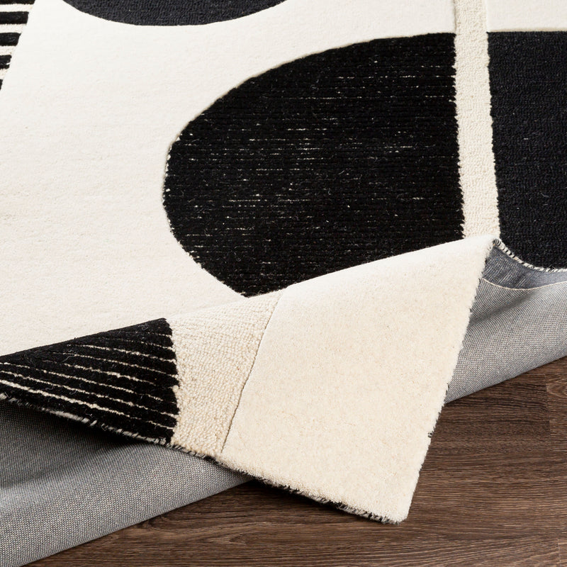 Brooklyn Handmade Rug Black-zoom-