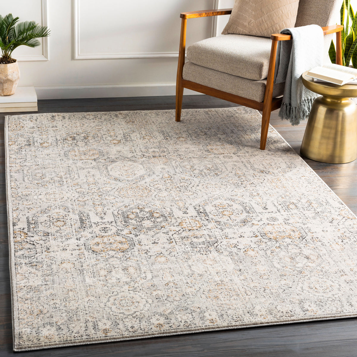 Indigo Machine Woven Rug