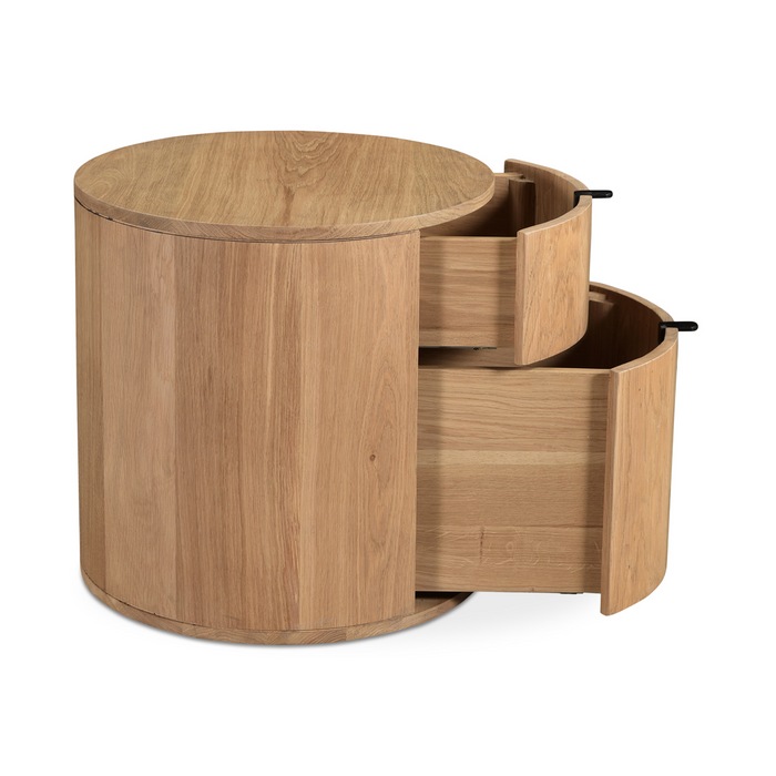 Theo Two Drawer Nightstand