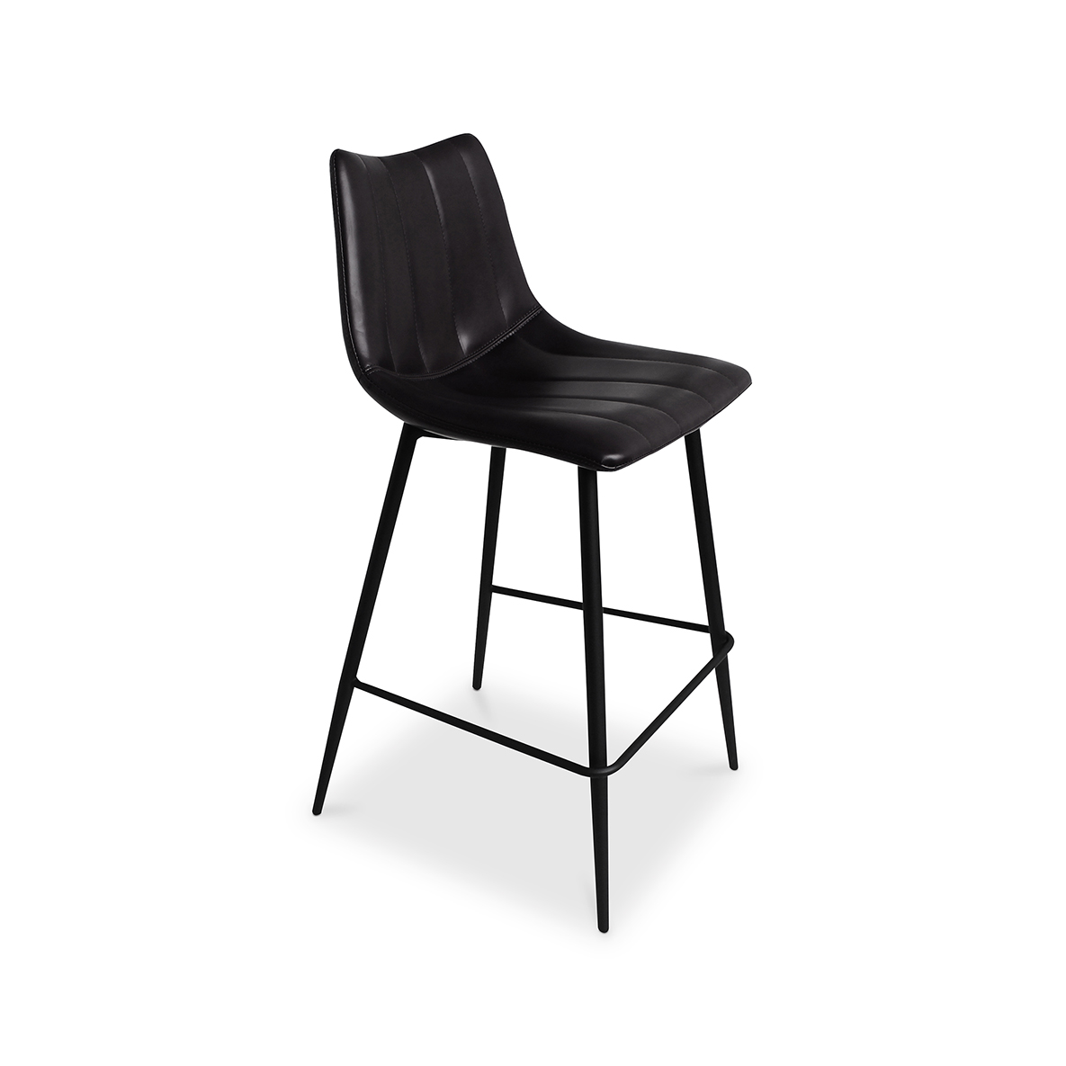 Alibi Counter Stool Matte Black - Set Of Two-2