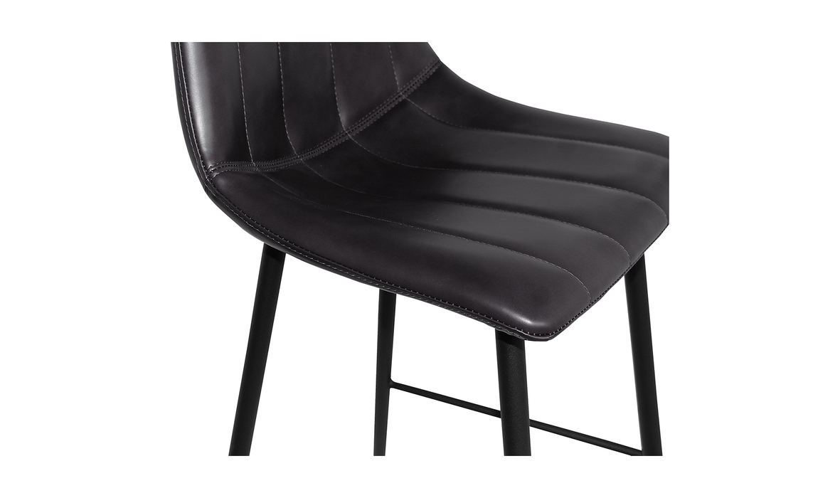 Alibi Counter Stool Matte Black - Set Of Two