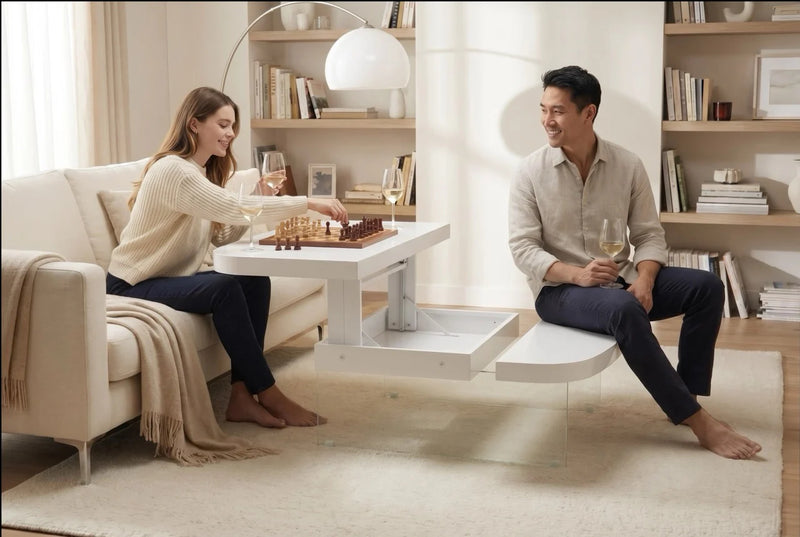 Lift Coffee Table - White-zoom-